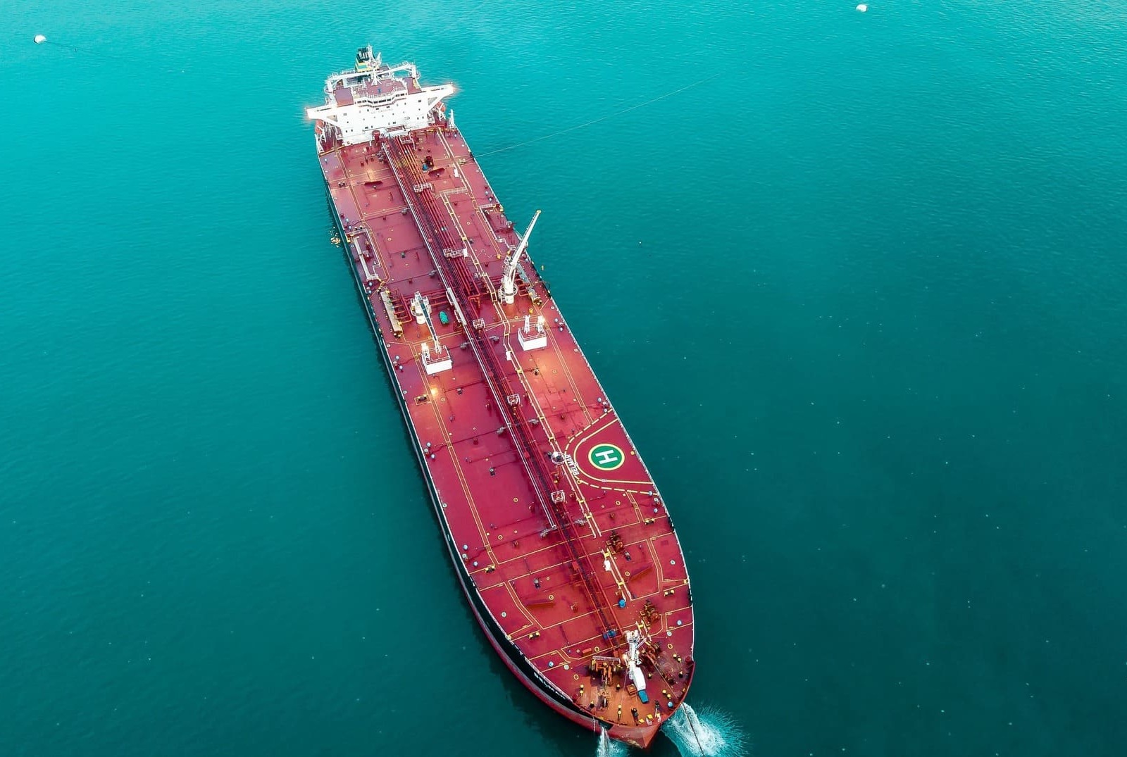 Tanker vessel at sea