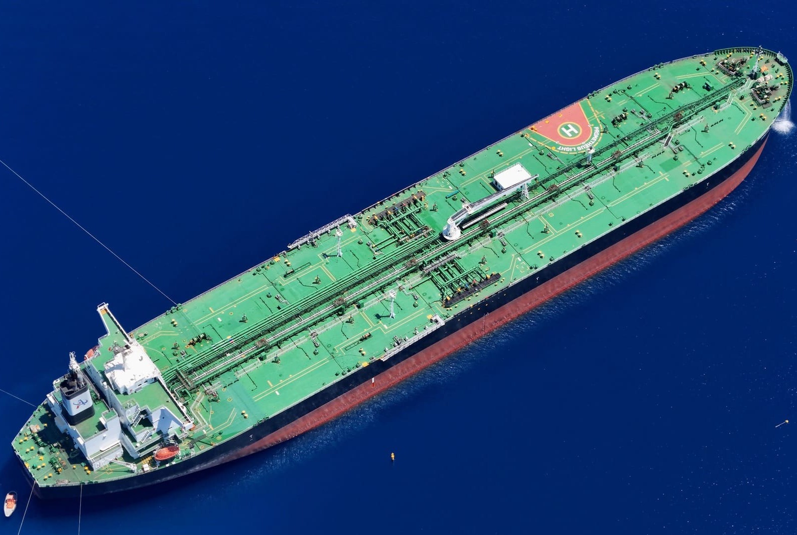 Tanker vessel at sea