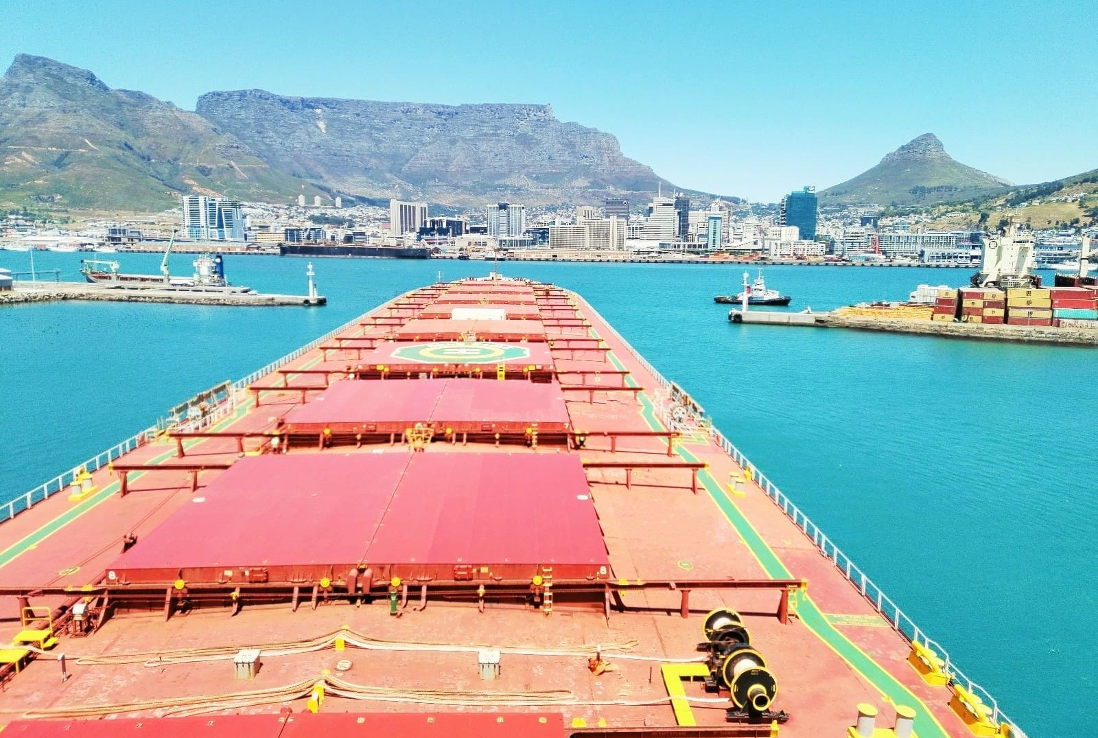 Tanker vessel at sea